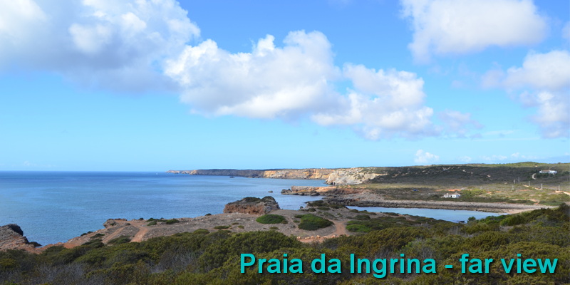 Praia da Ingrina - far view