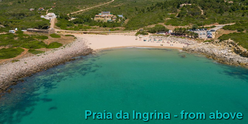 Praia da Ingrina - from above