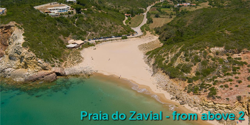 Praia do Zavial - from above 2